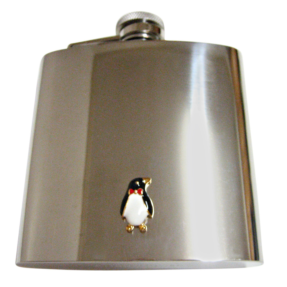 Colored Penguin Bird Large Flask - image 1